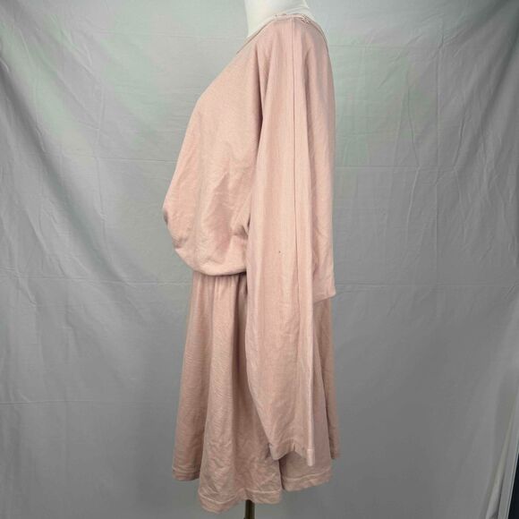 Free People FP Beach Santa Maria Slouchy Mini Dress Dolman Sleeves Size Large - Picture 5 of 16